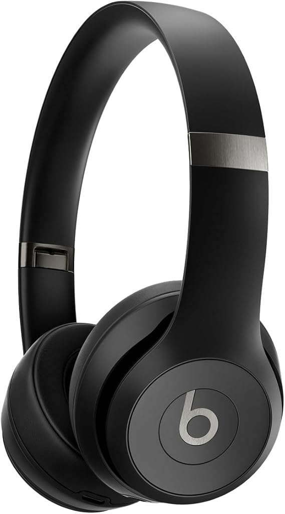 Beats Solo 4 - Cuffie wireless bluetooth on-ear, compatibili con Apple e Android, fino a 50 ore di autonomia - Nero opaco